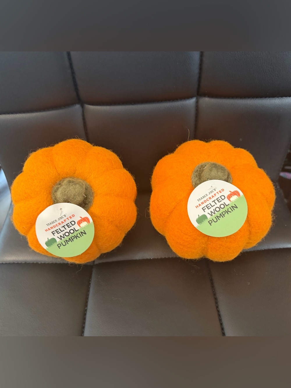 Viral Trader Joe’s felted wool  pumpkin decorative bundle of 2